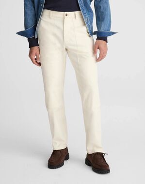 Madewell Workwear Pant Mens 34x32 Canvas Relaxed Straight Button Fly AH665 NWT